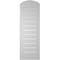 Ekena Millwork Arch Top Surface Mount PVC Gable Vent w/ 2"W x 2"P Brickmould Sill Frame, 12"W x 34"H GVPAR12X3403SN - alternate 4